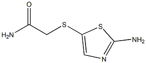 2-[(2-amino-1,3-thiazol-5-yl)thio]acetamide Struktur