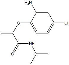 2-[(2-amino-4-chlorophenyl)sulfanyl]-N-(propan-2-yl)propanamide Struktur