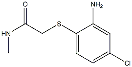 2-[(2-amino-4-chlorophenyl)sulfanyl]-N-methylacetamide Struktur