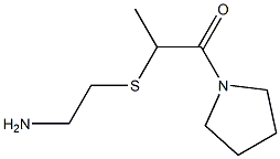 2-[(2-aminoethyl)sulfanyl]-1-(pyrrolidin-1-yl)propan-1-one Struktur