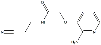 2-[(2-aminopyridin-3-yl)oxy]-N-(2-cyanoethyl)acetamide Struktur