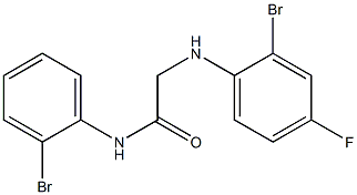 2-[(2-bromo-4-fluorophenyl)amino]-N-(2-bromophenyl)acetamide Struktur