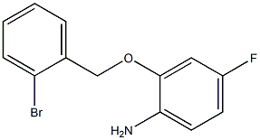 2-[(2-bromobenzyl)oxy]-4-fluoroaniline Struktur