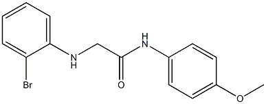 2-[(2-bromophenyl)amino]-N-(4-methoxyphenyl)acetamide Struktur