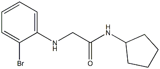 2-[(2-bromophenyl)amino]-N-cyclopentylacetamide Struktur