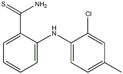 2-[(2-chloro-4-methylphenyl)amino]benzene-1-carbothioamide Struktur