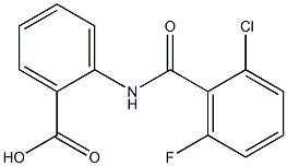 2-[(2-chloro-6-fluorobenzene)amido]benzoic acid Struktur