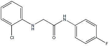 2-[(2-chlorophenyl)amino]-N-(4-fluorophenyl)acetamide Struktur