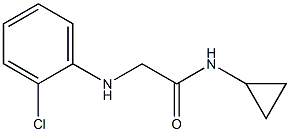 2-[(2-chlorophenyl)amino]-N-cyclopropylacetamide Struktur