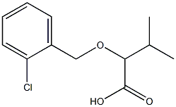 2-[(2-chlorophenyl)methoxy]-3-methylbutanoic acid Struktur