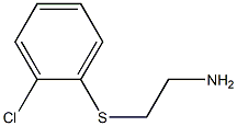 2-[(2-chlorophenyl)thio]ethanamine Struktur