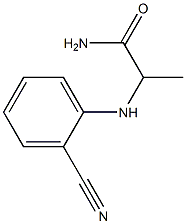 2-[(2-cyanophenyl)amino]propanamide Struktur