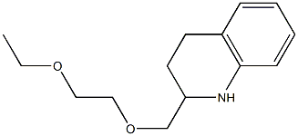 2-[(2-ethoxyethoxy)methyl]-1,2,3,4-tetrahydroquinoline Struktur