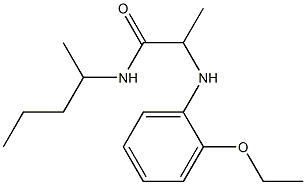 2-[(2-ethoxyphenyl)amino]-N-(pentan-2-yl)propanamide Struktur