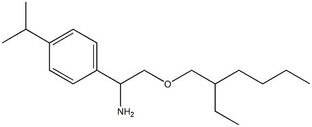 2-[(2-ethylhexyl)oxy]-1-[4-(propan-2-yl)phenyl]ethan-1-amine Struktur