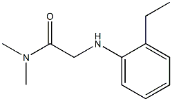 2-[(2-ethylphenyl)amino]-N,N-dimethylacetamide Struktur