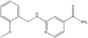 2-[(2-methoxybenzyl)amino]pyridine-4-carbothioamide Struktur