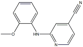 2-[(2-methoxyphenyl)amino]isonicotinonitrile Struktur