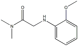 2-[(2-methoxyphenyl)amino]-N,N-dimethylacetamide Struktur