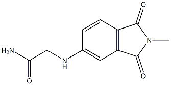 2-[(2-methyl-1,3-dioxo-2,3-dihydro-1H-isoindol-5-yl)amino]acetamide Struktur