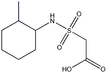 2-[(2-methylcyclohexyl)sulfamoyl]acetic acid Struktur