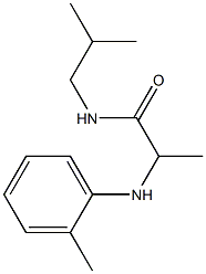 2-[(2-methylphenyl)amino]-N-(2-methylpropyl)propanamide Struktur