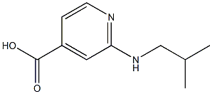 2-[(2-methylpropyl)amino]pyridine-4-carboxylic acid Struktur