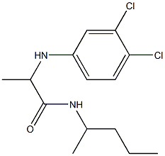 2-[(3,4-dichlorophenyl)amino]-N-(pentan-2-yl)propanamide Struktur