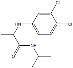 2-[(3,4-dichlorophenyl)amino]-N-(propan-2-yl)propanamide Struktur