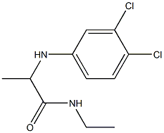 2-[(3,4-dichlorophenyl)amino]-N-ethylpropanamide Struktur