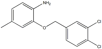 2-[(3,4-dichlorophenyl)methoxy]-4-methylaniline Struktur