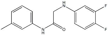 2-[(3,4-difluorophenyl)amino]-N-(3-methylphenyl)acetamide Struktur