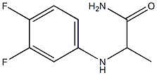 2-[(3,4-difluorophenyl)amino]propanamide Struktur