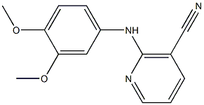 2-[(3,4-dimethoxyphenyl)amino]nicotinonitrile Struktur