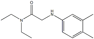 2-[(3,4-dimethylphenyl)amino]-N,N-diethylacetamide Struktur