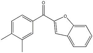 2-[(3,4-dimethylphenyl)carbonyl]-1-benzofuran Struktur