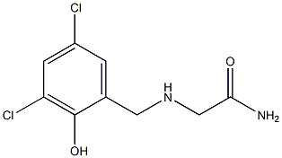 2-[(3,5-dichloro-2-hydroxybenzyl)amino]acetamide Struktur