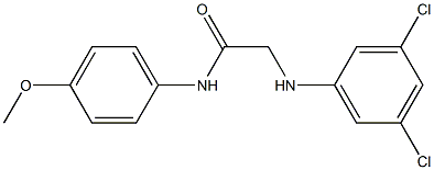 2-[(3,5-dichlorophenyl)amino]-N-(4-methoxyphenyl)acetamide Struktur