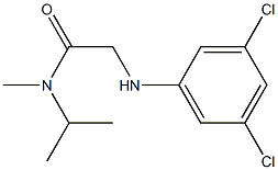 2-[(3,5-dichlorophenyl)amino]-N-methyl-N-(propan-2-yl)acetamide Struktur