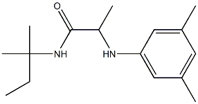 2-[(3,5-dimethylphenyl)amino]-N-(2-methylbutan-2-yl)propanamide Struktur