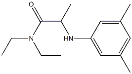 2-[(3,5-dimethylphenyl)amino]-N,N-diethylpropanamide Struktur