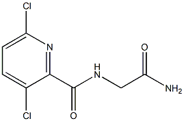 2-[(3,6-dichloropyridin-2-yl)formamido]acetamide Struktur