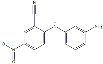 2-[(3-aminophenyl)amino]-5-nitrobenzonitrile Struktur