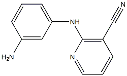 2-[(3-aminophenyl)amino]nicotinonitrile Struktur