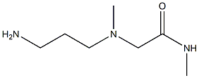 2-[(3-aminopropyl)(methyl)amino]-N-methylacetamide Struktur