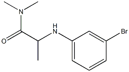 2-[(3-bromophenyl)amino]-N,N-dimethylpropanamide Struktur