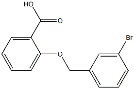 2-[(3-bromophenyl)methoxy]benzoic acid Struktur