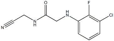 2-[(3-chloro-2-fluorophenyl)amino]-N-(cyanomethyl)acetamide Struktur