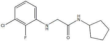 2-[(3-chloro-2-fluorophenyl)amino]-N-cyclopentylacetamide Struktur