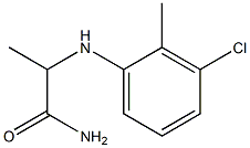 2-[(3-chloro-2-methylphenyl)amino]propanamide Struktur